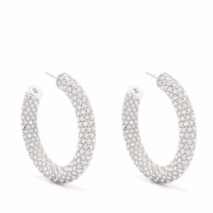 Amina Muaddi Cameron crystal-embellished hoops