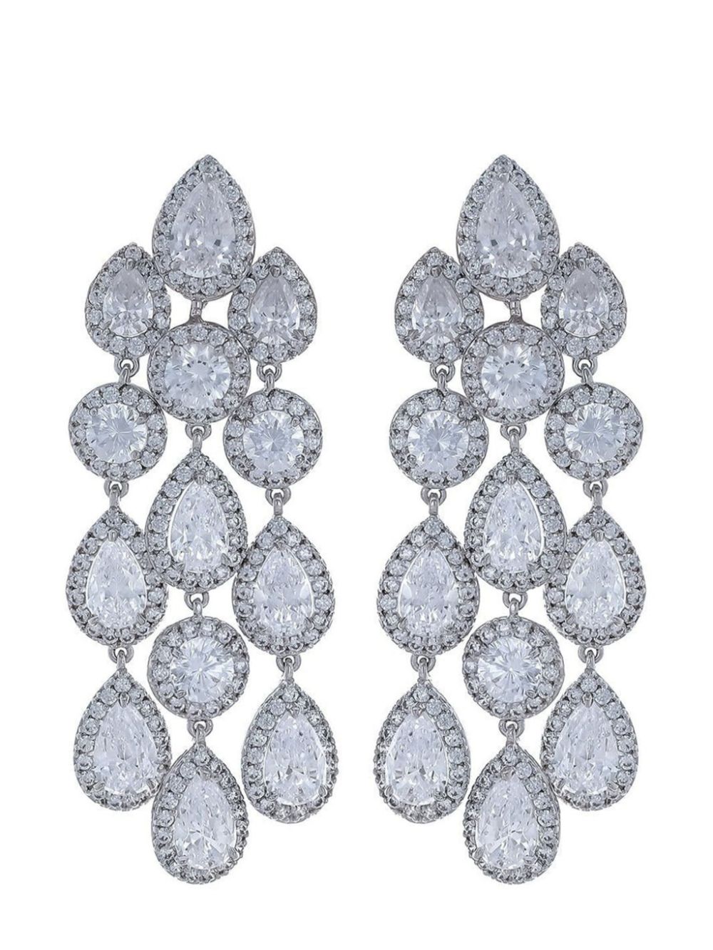 Fantasia by Deserio PEAR CHANDELIER EARRINGS