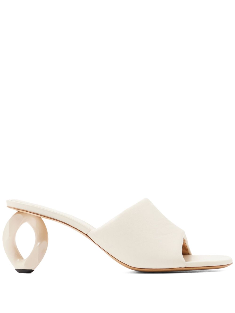 JW Anderson 80mm chain-heel leather mules