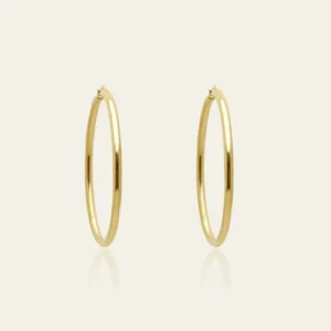 Large Gold Hoop Earrings